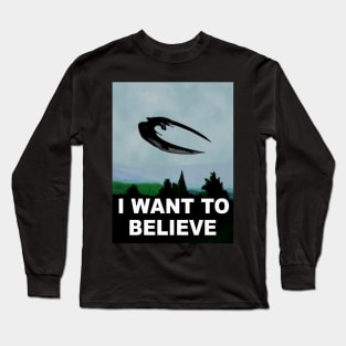 I want to believe, in Cylons. Long Sleeve T-Shirt